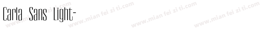 Carla Sans Light字体转换
